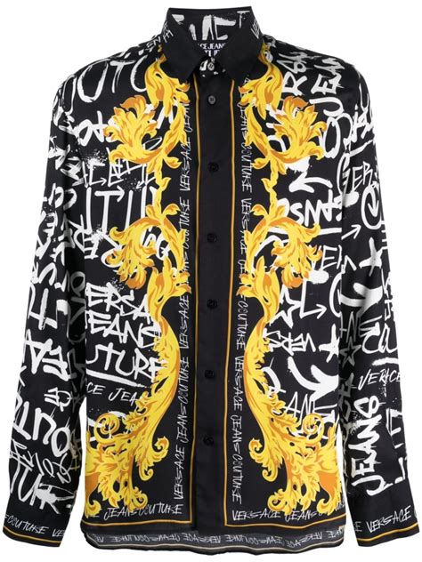 Versace Jeans Couture Overhemd Met Logoprint 